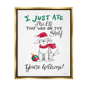 Stupell Industries Funny Christmas Dog Phrase, 25'' x 31'' - 1 of 4
