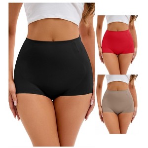 INSPIRE CHIC 3 Pcs Women's High-Waisted Briefs Tummy Control Butt Lifter Control Panties - 1 of 4