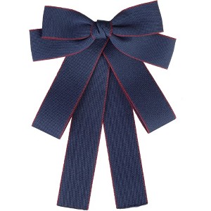 Elerevyo Women's Wedding Party Ribbon Brooch Pin Bow Tie - 1 of 4