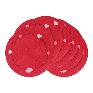 REGALWOVEN Farmhouse Placemats Set of 6 Woven Placemats Washable Kitchen Table Mat for Dining Table Decor and Holiday Party - 1 of 4