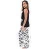 Just Love Womens Tank & Pant Cute Pajama Set - Ribbed PJ Sets Sleepwear Loungewear - 2 of 3