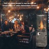 Costway 41,000 BTU Propane Patio Heater Glass Tube Standing Gas Heater w/ Cover Wheels - 3 of 4