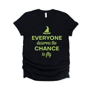 Simply Sage Market Women's Deserve A Chance To Fly Short Sleeve Graphic Tee - 1 of 3
