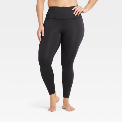 plain black workout leggings