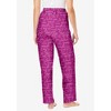 Dreams & Co. Women's Plus Size Knit Sleep Pant - 3 of 4