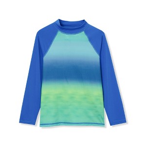Lands' End Kids Long Sleeve UPF 50 Sun Protection Rash Guard - 1 of 2