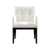 Meridian Furniture,Adrian Vegan Leather Dining Arm Chair, Set of 2 - 2 of 4