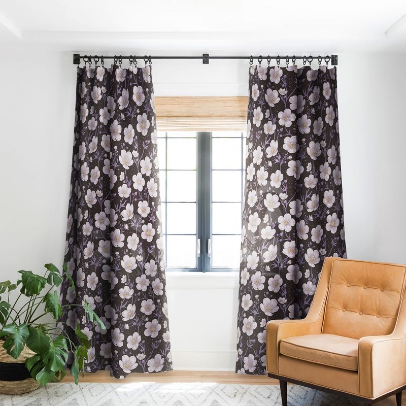 Avenie Buttercup Mystical Purple Set of 2 Panel Blackout Window Curtain - Deny Designs, 2 of 5