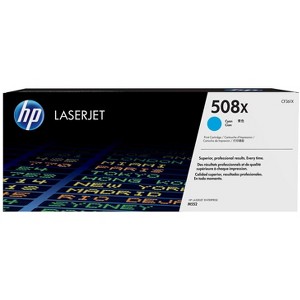 HP Inc. 508X High Yield Cyan Original LaserJet Toner Cartridge, ~9,500 pages, CF361X - 1 of 4
