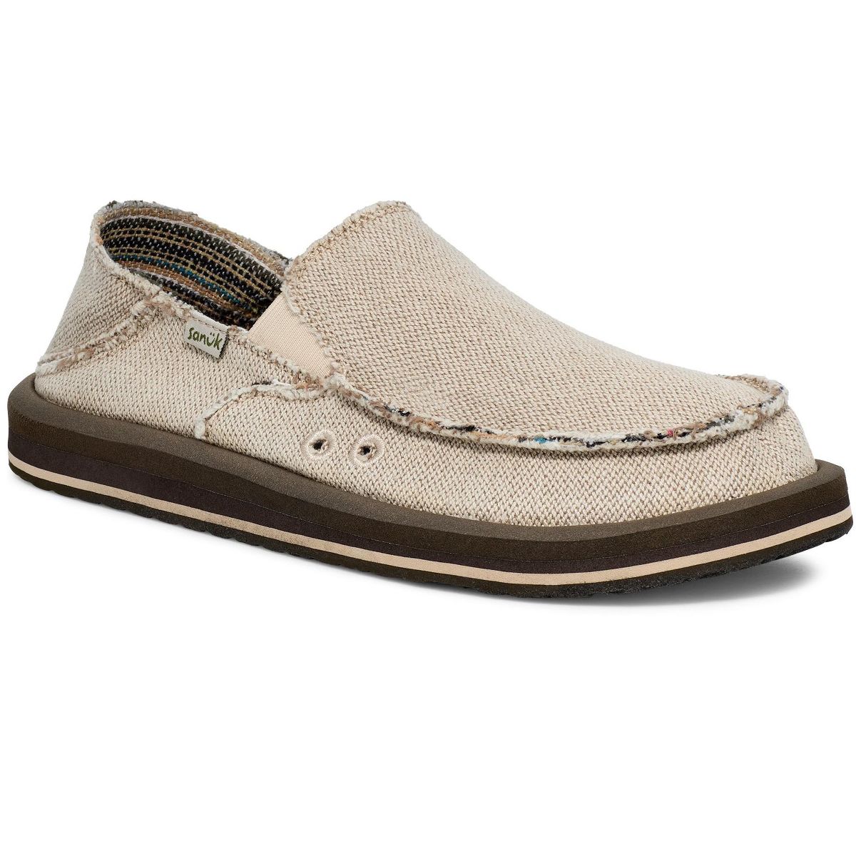 Sanuk Men's Donny Hemp 2 Tone Slip-On Loafers - thumbnail 8