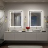 Apmir Super Bright Front & Back LED Lighted Anti-Fog Tempered Glass Bathroom/Vanity Mirror with ETL & 3-Year Warranty - 3 of 4