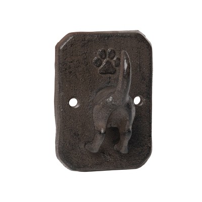 VIP Metal 4.06 in. Brown Dog Butt Leash Hook