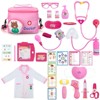 Doctor Kit for Toddlers 3-5 Doctor Kit for Kids Pretend Play Kids Doctor Set with Medical Bag, Real Stethoscope, Doctor Play Dress Up - 2 of 4