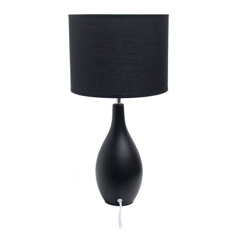 Oval Bowling Pin Base Ceramic Table Lamp - Simple Designs, 5 of 7
