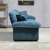 CAVINAS 84 Inch Chenille Sofa, Upholstered Loveseat Sofa, Deep Seat Sofa Couch with 2 Throw Pillows & Memory Foam for Living Room, Office, Bedroom - 3 of 4