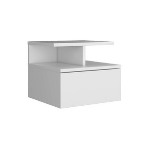 NicBex Floating Nightstand with 1 Drawer,Modern Side Table with Open Top Shelves,Bedside Table for Bedroom,Living Room - 1 of 4