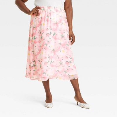 Women's Sheer Maxi A-Line Skirt - A New Day™
