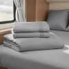 Nestl RV Queen Sheets, Super Soft 4PC Microfiber Sheet Set for Camper, Short Queen Sheets - 2 of 4