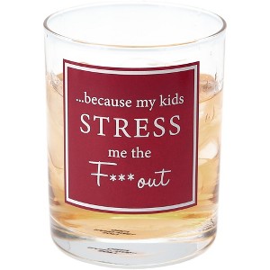 Pavilion Gift Company - Stress - 11 oz Rocks Glass - Drinkware - 1 of 4