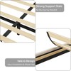 Modern Upholstered Bed Frame with Adjustable Headboard, Built-In Charging Station, Diamond Stitched Button Tufted - 2 of 4