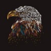 Men's Design By Humans WILD EAGLE By Dandingeroz T-Shirt - 2 of 4