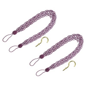 Unique Bargains Hand Woven Decorative Braided Curtain Tiebacks - 1 of 4