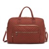 MKF Collection Jayla Solid Quilted Cotton Women’s Duffle Bag by Mia K - 2 of 4