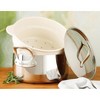 Bloomhouse 6-Quart Triply Stainless Steel Dutch Oven w/ Non-Stick Non-Toxic Ceramic Interior and Ceramic Steamer Insert - 3 of 4
