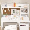 Kids Desk and Chair Set, Student Writing Desk with Hutch & Storage Cabinet, for Kids Bedroom & Study Room - 3 of 4