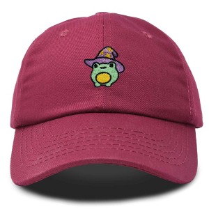 Dalix Sorcerer Frog Embroidered Cap Cotton Baseball Cute Cool Dad Hat Womens - 1 of 4