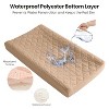 LISM 2 Pack Waterproof Changing Pad Cover,Cotton Quilted Diaper Changing Pad Sheets - 4 of 4