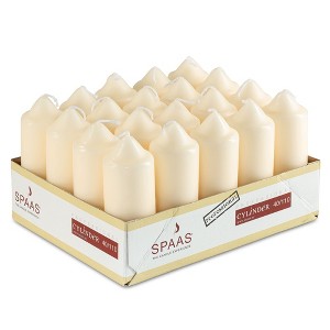 Spaas Small Pillar Candles, 20 Pack Dripless Long-Burning Candles - 1.5" x 4.3" - 1 of 4
