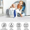 Acekool 10x13 Neutral Grey Abstract Rug, Non Slip Low Pile, Indoor Contemporary Carpet for Home & Office - 3 of 4