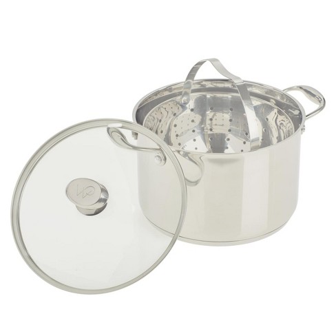 Wolfgang Puck Stainless Steel Petite Kettle and Tea Pot with Infuser - Ivory/Off White