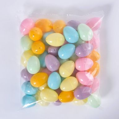 48ct Easter Plastic Eggs Mixed Pastel Colors - Spritz™