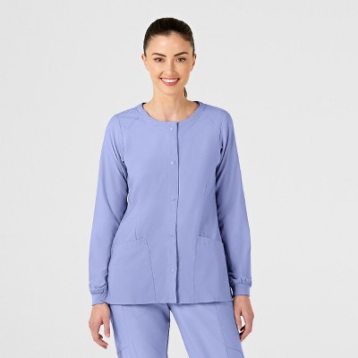 Wink W123 Women's Crew Neck Warm Up Jacket