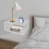 YIYIBYUS Wall-Mounted Bedside Table, Acrylic Floating Nightstand - 2 of 4