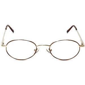 Calabria MetalFlex Designer Reading Glasses Model M Gold-Demi-Amber 46mm X-SMALL - 1 of 4