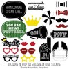 Big Dot of Happiness Homecoming - Football Themed School Dance Photo Booth Props Kit - 20 Count - 2 of 4
