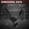 Weight Bench For Home Gym, Adjustable And Foldable Weight Bench, Multi-Purpose Workout Bench - 2 of 4