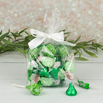 12ct Green Candy Goodie Bag Party Favors By Just Candy (12 Pack