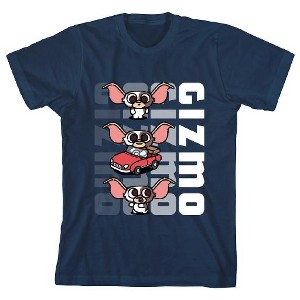 Gremlins Chibi Gizmo Boy's Navy Blue T-shirt - 1 of 1