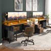 Besiost 59-In Computer Desk with Charging Station for Home Office - 2 of 4