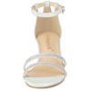 Allegra K Women's Stiletto Kitten Heels Glitter Heel Sandals - 2 of 4