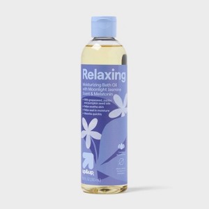 Relaxing Moisturizing Bath Oil with Moonlight Jasmine Scent and Melatonin - 8.8 fl oz - up&up™ - 1 of 4