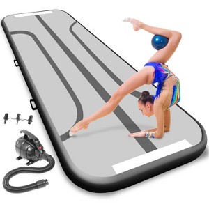SereneLife 9.8' Gym & Fitness Exercise Floor Mat - Black - 1 of 4