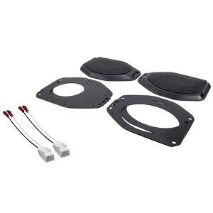 Stinger STXJLSBA 2018- 2022 Wrangler - Gladiator JL / JT Rear Universal Speaker Adaptors with Grilles 6.5 or 6X9 - 1 of 2