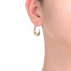 Guili 14K Gold Plated Asymmetrical Open Hoop Earrings with a Stylish Design, Perfect for Elegant Everyday Wear and Modern Jewelry Sets - 3 of 3