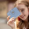 FATMOON Small Women’s Genuine Leather Wallet - RFID Blocking with 7 Card Slots & Zipper Coin Pocket ID Window,for Daily,Travel & Shopping - 2 of 4