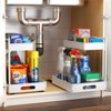 Sorbus 2-Tier Pull-Out Under Sink Organizer and Adhesive Tape - for Kitchen and Bathroom - 2 of 4